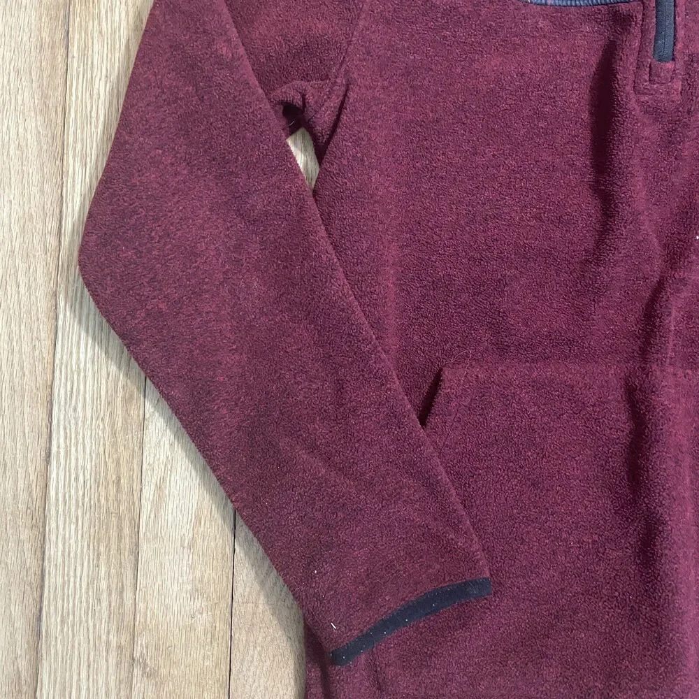 UA‎ UNDER ARMOUR Boys' LS Camo Twist Zip Fleece Top Youth XL Red